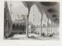 24. Court of the mosque of Sultan Achmet, der Hof der Moschee des Sultans Achmed