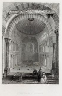 31. Interior of St. Sophias das Innere der Sophienmoschee 