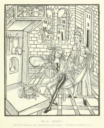 040 Apotheker (Jeronimus Brunswig, Das Apothekerbuch der Vergift. - 1500