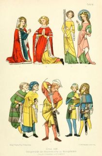 Mittelalter, Kostüme, zirka 1320