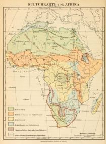 Kulturkarte von Afrika