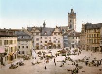 Darmstadt, Marktplatz um 1900