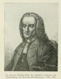 Frankfurt, 018 Orth, Johann Philipp Dr. (1698-1783) gelehrter Verfasser der Abhandlung von den zwei Reichsmessen