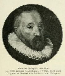 Frankfurt, 039 Nikolaus Malapert von Mons seit 1584 hiesiger Seidenhändler, gest. 1625
