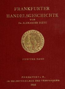 Frankfurter Handelsgeschichte - Band 2