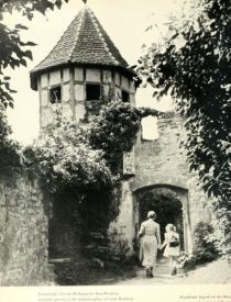 050 Romantische Tor am Wehrgang der Burg Hornberg
