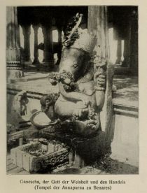 Indien 006 Ganescha, der Gott des Weisheit und des Handels (Tempel der Annapurna zu Benares)