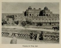 Indien 029 Eingang zur Burg, Agra