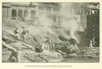 Indien 11 Leichenverbrennung am Dacâcvamedha Ghatta (Benares)