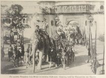 Indien, Der englische Königssohn beim Besuch der indischen Fürstenhöfe, Empfang durch den Maharsdscha von Swalior