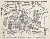004 Verspottung der Mönche als Löffelkrämer. Holzschnitt ca. 1520. Berlin, Kupferstichkabinett