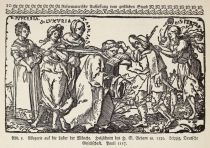 005 Allegorie auf die Laster der Mönche. Holzschnitt des H. S. Beham ca. 1530. Leipzig, Deutsche Gesellschaft. Pauli 117