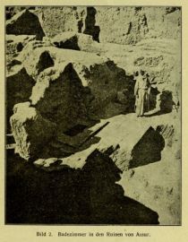 Bäder 002 Badezimmer in den Ruinen von Assur