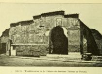 Bäder 055 Wanddekoration in der Palästra der Stabianer Thermen zu Pompeji