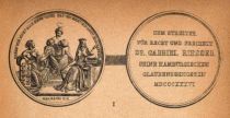 Hamburgs deutsche Juden I. Medaille auf Gabriel Riesser (1806-1863) Obergerichtsrat und Vize-Präsident des Frankfurter Parlaments