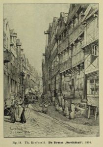 Hamburg 14 Die Straße Herrlichkeit. 1894