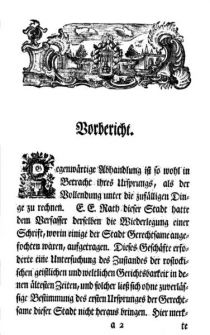 Historisch diplomatisch Abhandlung Rostock 1757 03 Vorbericht