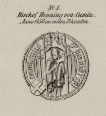 Greifswald, Nr. 08 Bischof Henning von Camin, 1456
