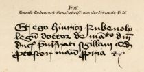 Greifswald, Nr. 16, Henrik Rubenows Handschrift