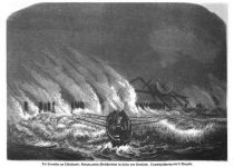 Klima, Die Sturmflut am Ostseestrand, 13. November 1872, Rettung zweier Menschenleben im Hafen von Stralsund