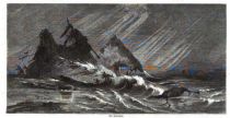 Klima, Die Sturmflut am Ostseestrand, 13. November 1872, Seebad Niendorf, Die Sturmflut