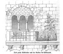 Wartburg, Das große Südfenster und der Balkon des Festsaals
