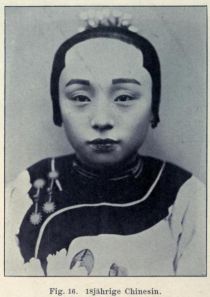 016. Gesichtstypus der mongolischen Rasse. 18jährige Chinesin