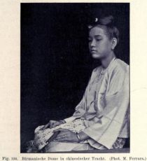 124. Birmanische Dame in chinesischer Tracht 