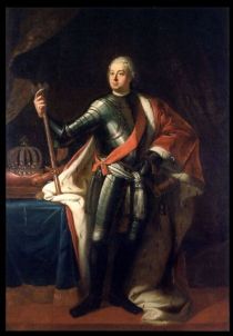 Friedrich Wilhelm (1688-1740) König von Preußen im Harnisch mit Schulterband des Schwarzen Adlerordens 1713