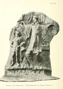 Tafel III. Perseus und Andromeda. Terrakottarelief im Berliner Museum