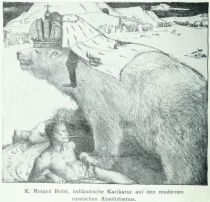 K. Roland Holst, holländische Karikatur auf den modernen russischen Absolutismus