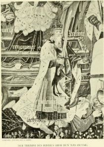 II. Der Triumph des Ruhmes über den Tod (Detail). — Touraine, Anfang des 16. Jahrhunderts.