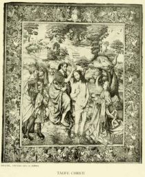 III. Taufe Christi. — Brüssel, Anfang des 16. Jahrhunderts.