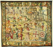 XIII. Triumphzug Joao de Castros durch die Straßen von Goa. — Brüssel, 16. Jahrhundert. 