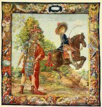 XXVI. König Ludwig auf einem springenden Pferde. — Brüssel, 17. Jahrhundert.