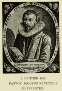 002 Jacobus Reineccius (1572-1613) evangelischer Theologe, Pastor, Pädagoge in Hamburg (Dirksen) 1613
