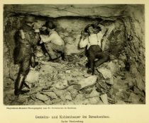 Bergbau, 006 Gesteins- und Kohlenhauer im Streckenbau