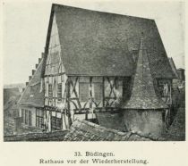 33. Büdingen. Rathaus vor der Wiederherstellung.