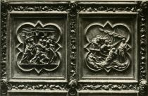 012. Ghiberti, Zwei Reliefs, Baptisterium, Florenz 