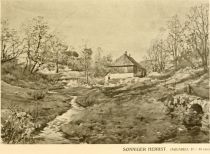 Sonniger Herbst (Aquarell) – Carl v. Winkler, Reval