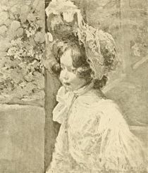 Porträt eines jungen Mädchens (Ölgemälde) – Alice Dannenberg, Paris
