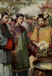 Junge Mädchen der Manchu