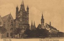 Köln. Dom, St. Matin und Stapelhaus