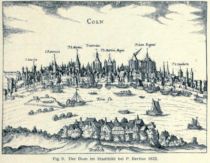 Köln. Dom im Stadtbild 1632