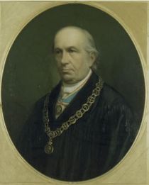 Krabbe, Otto Dr. (1805-1873) Prof. Theologe, Universitäts Prediger zu Rostock, Rektor, Geschichtsschreiber