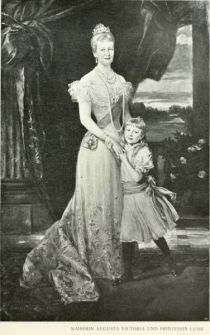Kaiserin Augusta Victoria und Prinzessin Luise