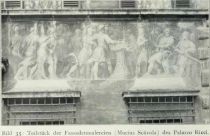 042 * Bild 35 Teilstück der Fassadenmalereien (Mucius Scävola) des Palazzo Ricci