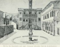 081 o Bild 69 Der Kapitolsplatz nach 1538. Anonymer italienischer Stich des 16. Jahrhunderts