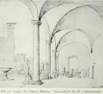 092 o Bild 77 Loggia des Palazzo Madama. Skizzenbuch des M. van Heemskerck