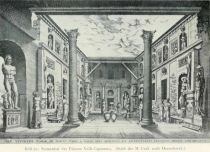 095 o Bild 79 Statuenhof des Palazzo Valle-Capranica. Stich des H. Cock nach van Heemskerck